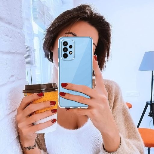 Ivoler Priehľadné TPU Silikónové puzdro pre Samsung Galaxy A23 5G - Nárazuvzdorné ochranné puzdro s 3 kusmi tvrdeného skla, Ochrana displeja proti poškriabaniu