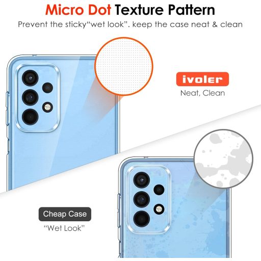 Husă Transparentă TPU Silicon ivoler pentru Samsung Galaxy A23 5G - Carcasă de Protecție Antișoc cu 3 Folii de Sticlă Securizată, Rezistentă la Zgârieturi