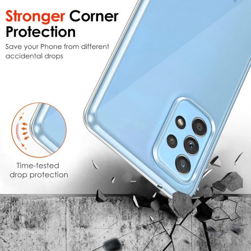 Husă Transparentă TPU Silicon ivoler pentru Samsung Galaxy A23 5G - Carcasă de Protecție Antișoc cu 3 Folii de Sticlă Securizată, Rezistentă la Zgârieturi