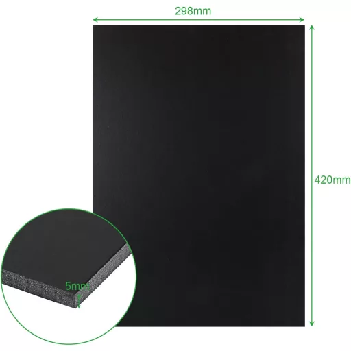 SENENQU Fekete Habkarton A3 5mm 16 darabos csomag (297x420mm)