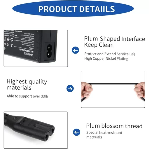 BIUBOTY 60W 12V AC/DC adapter LED szalaghoz, monitorhoz, DVD-hez, TV-hez