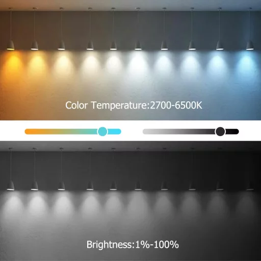 ANTELA E27 7W Smart LED izzó Alexa Google Home kompatibilis 2700K-6500K dimmer 2db