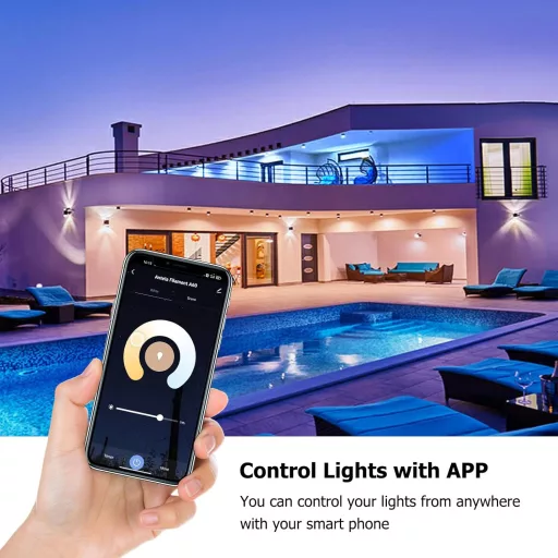 ANTELA E27 7W Smart LED izzó Alexa Google Home kompatibilis 2700K-6500K dimmer 2db