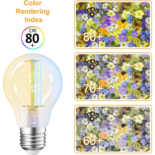 ANTELA E27 7W Smart LED izzó Alexa Google Home kompatibilis 2700K-6500K dimmer 2db