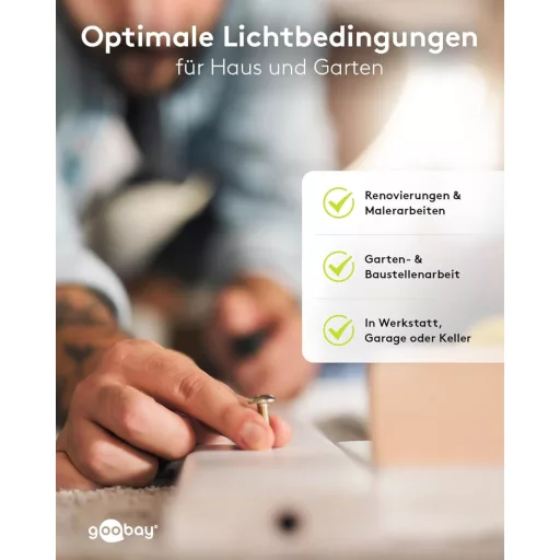 Goobay LED Munkalámpa Teleszkópos Állvánnyal 2x20W 3400lm Semleges Fehér
