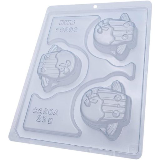 BWB 10206 Kaktusz alakú cukorkaformák forró csokoládéhoz, különleges 3 darabos, 2 lyukkal