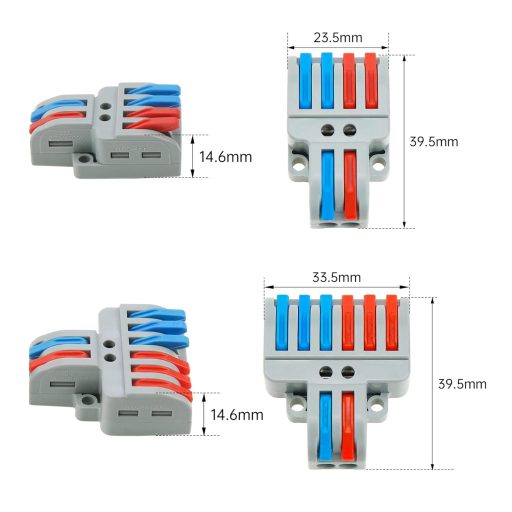 Dreamark Set de 8 conectori electrici compacți pentru cabluri
