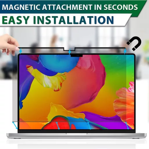 STARY Magnetická fólia na ochranu súkromia pre MacBook Pro 14.2" (2021-2024) M4/M3/M2/M1 - Antireflexná, Filter modrého svetla, Obrazovka odolná voči odtlačkom prstov