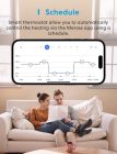 meross Okos Padlófűtés Termosztát - WiFi, HomeKit, Alexa és Google Kompatibilis, Érintőképernyős, Távirányítható, Programozható, LED Kijelző