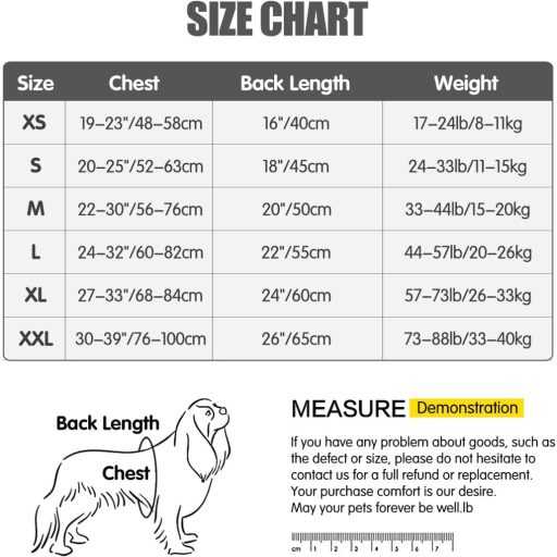 HEYWEAN vízálló kutyakabát reflektoros meleg bélelt téli kabát, L-es méret