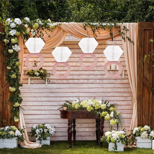 Papirnati cvjetni vijenac za vjenčanje - set od 6 komada