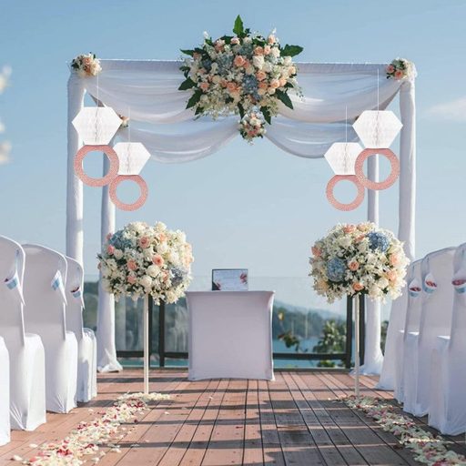 Papirnati cvjetni vijenac za vjenčanje - set od 6 komada