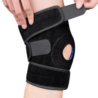   Coolzon Térdmerevítő Patella Gél Párnával Oldalsó Stabilizátorokkal Állítható Tépőzárral