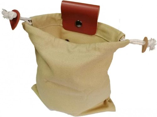 Sac de cules ciuperci pliabil, din pânză cerată, 22x20cm