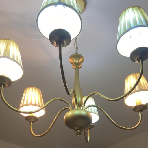 Tissting 6 darabos E14 asztali lámpaernyő szövet bézs lámpaárnyékoló készlet