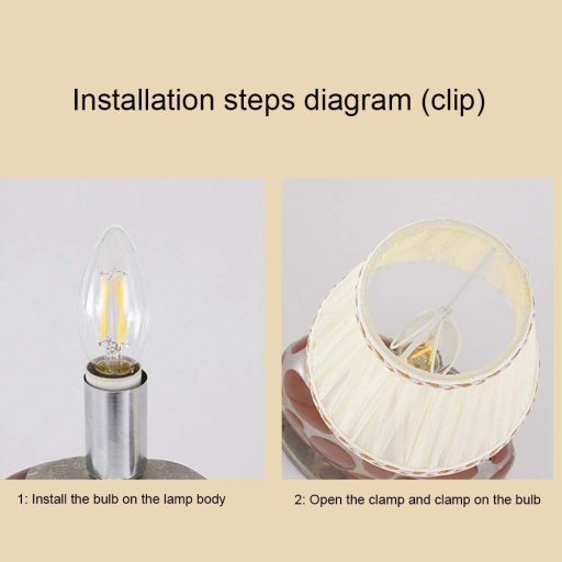 Tissting 6 darabos E14 asztali lámpaernyő szövet bézs lámpaárnyékoló készlet