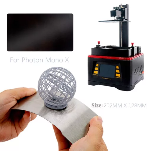 KOYOFEI Nyomtatási platform Anycubic Photon Mono X-hez, mágneses flexibilis acéllemez 202x128mm