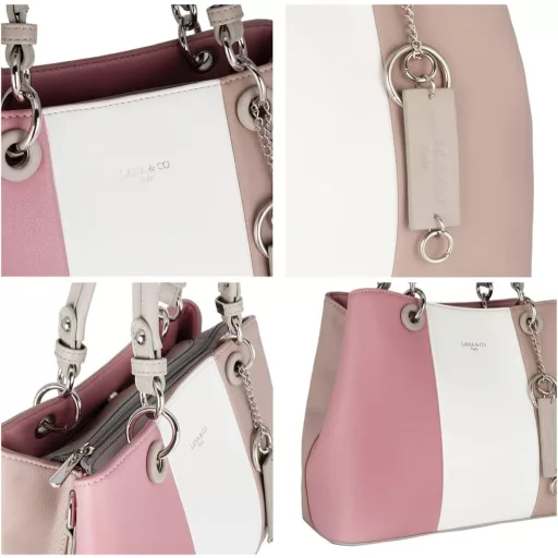 CRAZYCHIC női táska többszínű PU bőr válltáska sok rekesszel