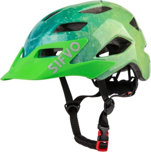 Casca de bicicletă pentru copii SIFVO, pentru băieți și fete, 50-57 cm, cu vizieră detașabilă, cască de protecție multisport pentru copii de 5-14 ani