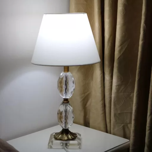 Sinta 22cm Pamučni Abažur E14/E27 Stolna i Zidna Lampa Bijela