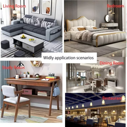 Sinta 22cm Pamučni Abažur E14/E27 Stolna i Zidna Lampa Bijela