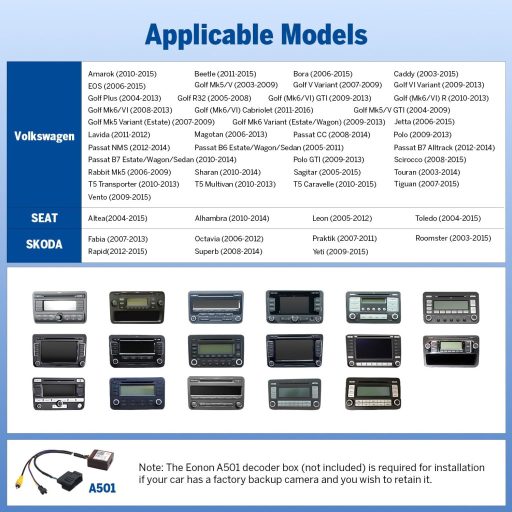 Eonon 9" Android 13 Autoradio za VW T5 Golf Polo Touran 2+32GB CarPlay GPS