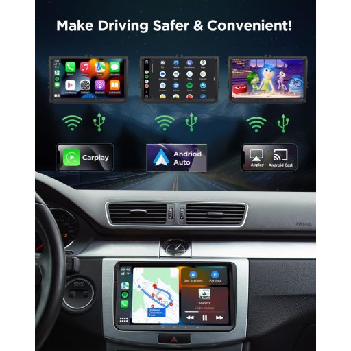Eonon 9" Android 13 Autoradio za VW T5 Golf Polo Touran 2+32GB CarPlay GPS
