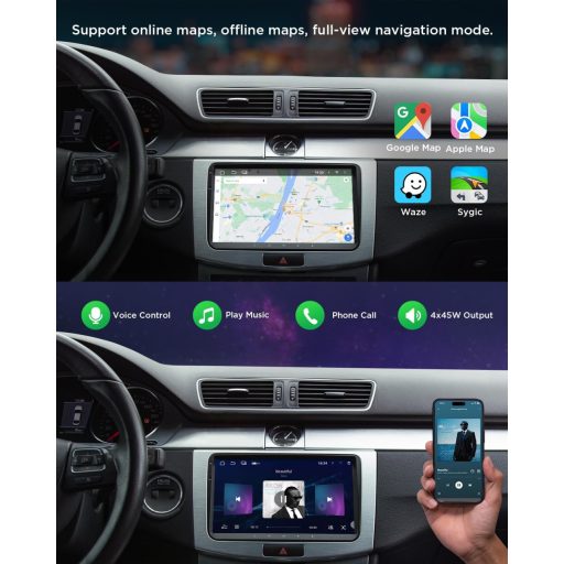 Eonon 9" Android 13 Autoradio za VW T5 Golf Polo Touran 2+32GB CarPlay GPS