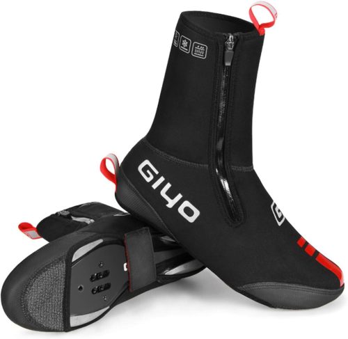 Protecție Pantofi Ciclism PLATTBK - Jambiere Termice Impermeabile de Iarnă cu Benzi Reflectorizante - Apărătoare Unisex din Neopren pentru Picioare, Ciclism