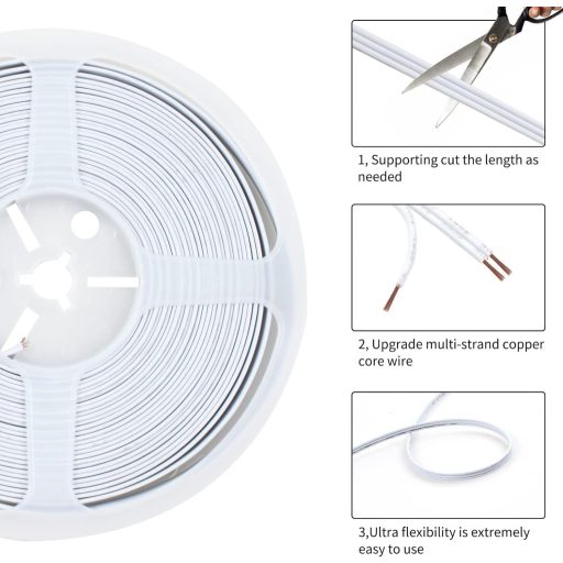 Súprava 10 konektorov pre LED pásy a 10 m predlžovacieho kábla pre LED pásy WS2811/WS2812B.
