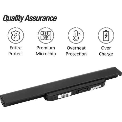 CRLYLC A32-K53 Laptop Akkumulátor 4400mAh 11.1V - ASUS K53 K53E X53 X54 A43 A53 Sorozatú Notebookokhoz - 6 Cellás Csereakku