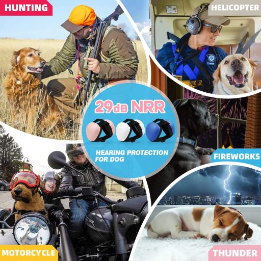 derYEP Zaštita sluha za pse 29dB Slušalice za smanjenje buke Velika veličina Bijele