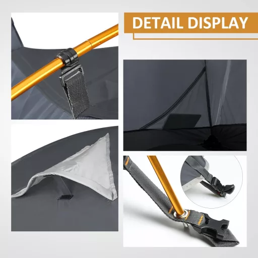 Bessport ultralight sátor 1-3 személyes, vízálló kupola sátor kempinghez és túrázáshoz