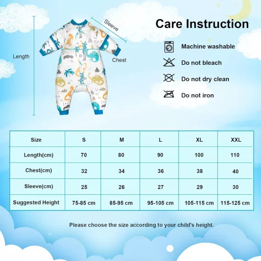 FLYISH DIRECT Vreća za spavanje s nogavicama i odvojivim rukavima, 2.5 TOG, zimska vreća za spavanje za bebe, 70 cm