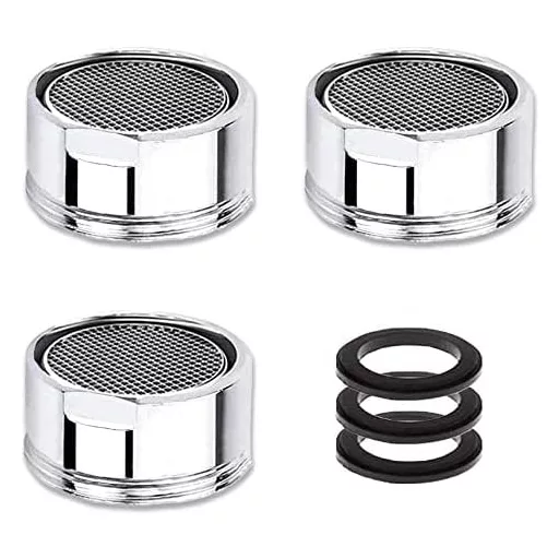 ILLUVA M28 Set filtera za slavinu - 3 komada perlatora od nehrđajućeg čelika, filter za vodu, miješalica za slavinu s vanjskim navojem 28 mm