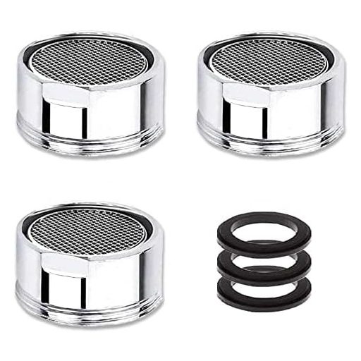 ILLUVA M28 Csapszűrő Készlet - 3 db Rozsdamentes Acél Perlátor Vízszűrő Keverőfej Csaptelephez, 28 mm-es Külső Menettel