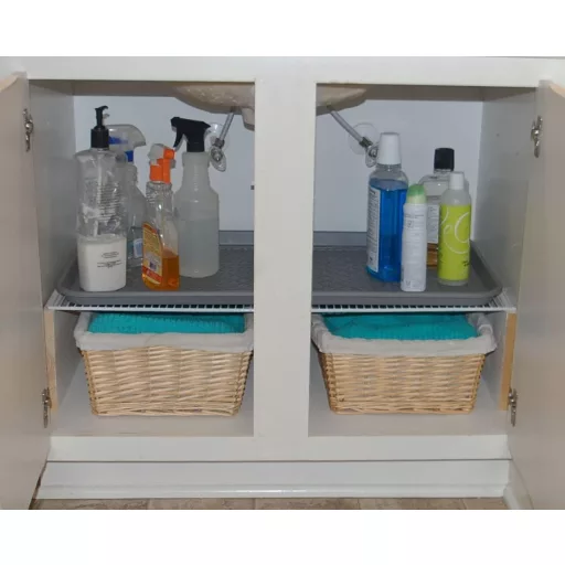 Aumket Csepptálca Szett - 60x40x3 cm Gumialátét Cipőknek, Háziállatoknak - Vízálló Tálca Előszobába, Garázsba, Kertbe - Szürke Sártálca 2 db