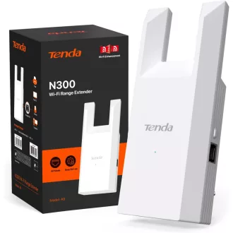   Tenda A9 WiFi erősítő 300Mbps, 120m² lefedettség, Ethernet port, WPS, FritzBox kompatibilis