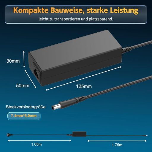 BIUBOTY 65W HP Laptop Töltő Pavilion DV6 DV7 ProBook EliteBook 18.5V 3.5A