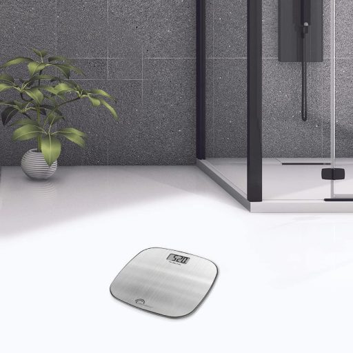 LITTLE BALANCE Digitális Személymérleg USB Töltéssel, Rozsdamentes Acél, 180 kg