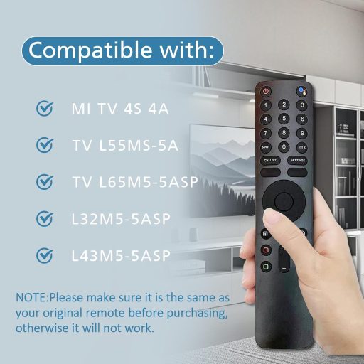 DaMohony Bluetooth diaľkové ovládanie s hlasovým ovládaním a Google Assistant pre XMI TV