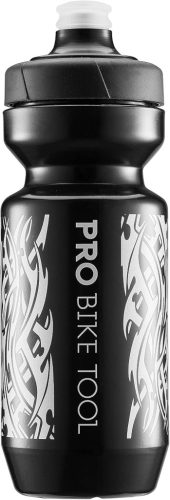 Bidon de bicicletă PRO BIKE TOOL negru 550ml - Debit rapid, cu tetină moale din silicon.