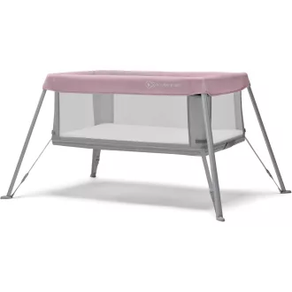   Kinderkraft MOVI ružičasti krevet za roditelje, krevetić koji se spaja, krevet za novorođenče i bebu