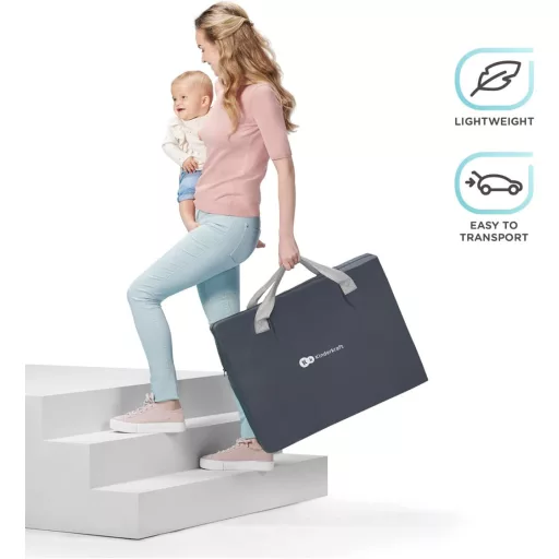 Kinderkraft MOVI ružičasti krevet za roditelje, krevetić koji se spaja, krevet za novorođenče i bebu