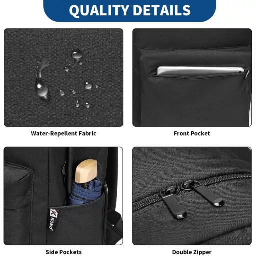 KONO Hátizsák Uniszex 15.6 Colos Laptop Táska Iskolai Munka Utazás