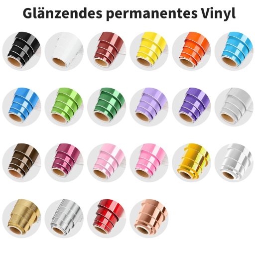 Lya Vinyl Fényes Piros Öntapadós Matrica 12" x 60" Cricut Silhouette Cameo