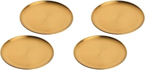 Set de boluri pentru cină din inox de 30 cm, cu înveliș de titan, 4 piese.
