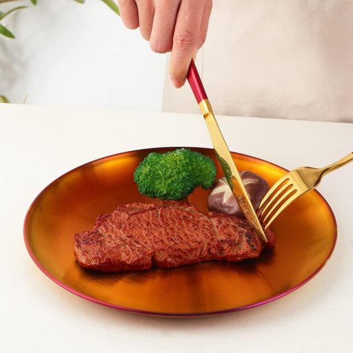 Titánom potiahnutá 30 cm sada nerezových jedálenských misiek, 4-dielna