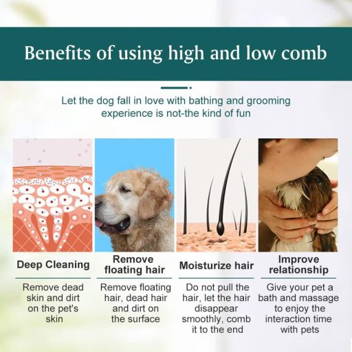 SEMINISMAR Četka za uklanjanje dlaka za pse i mačke, 31-zubni češalj za poddlaku