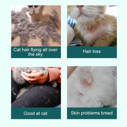 SEMINISMAR Szőrtelenítő Fésű Kutyáknak és Macskáknak, 31 Fogas Alulfésülő Kefe